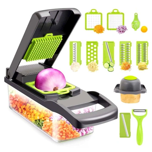 Многофункциональная тёрка 14 в 1 / комбайн / измельчитель / овощерезка