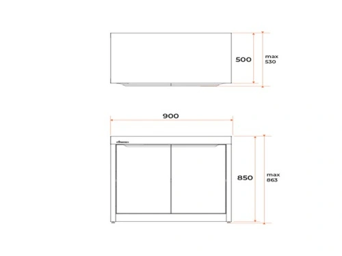 Шкаф Gratar EXPERT ETU 900