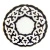 Тарелка рифленая Пахта, Turon Porcelain, с золотом, Ø 16 см Тарелка рифленая Пахта, Turon Porcelain, с золотом, Ø 16 см