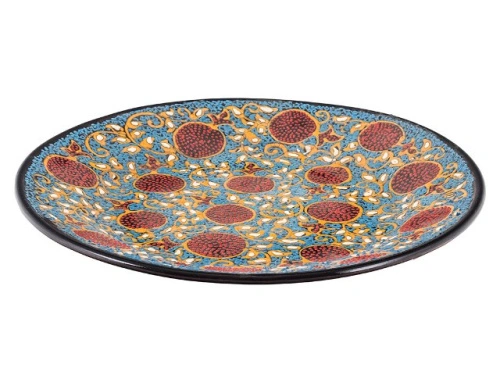 Блюдо "Риштанская керамика", Точечная роспись, Ø 26 см
