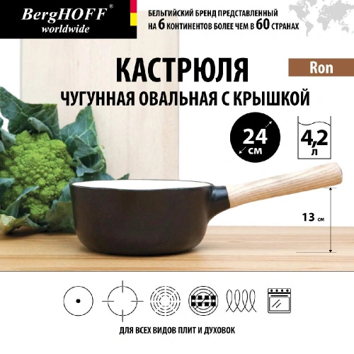 Ковш BergHOFF Ron, (черный) 1.7 л