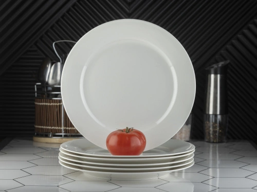 Набор фарфоровых тарелок "Аврора" 6 штук, PLOVER, 30 см