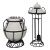 Тандыр дровяной AMFORA "Аладдин Mini" стойка, подставка