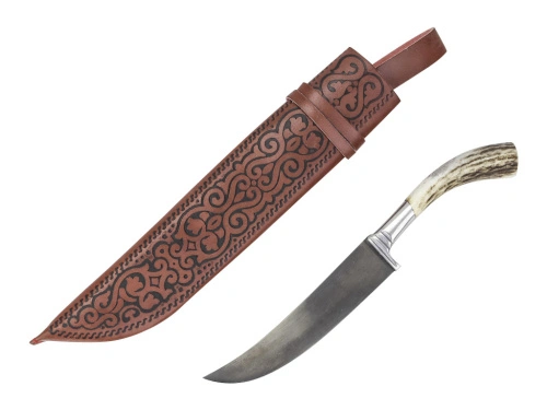 Нож Пчак, малый (чирчик), рукоять: рог косули