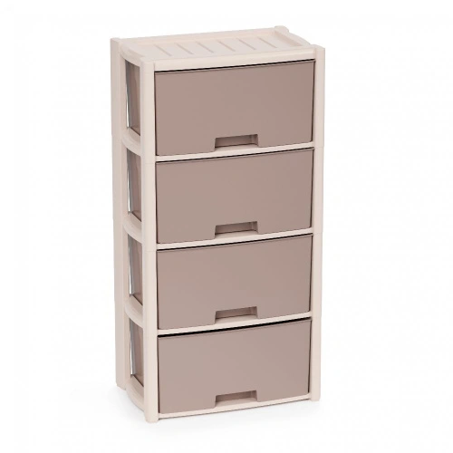 Комод "Колорит" на 4 секции, Альтернатива М7834, беж.