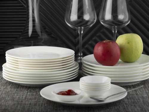 Набор фарфоровых тарелок "Оливия" 6 штук, PLOVER, 19 см