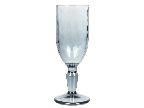 Набор стеклянных бокалов для шампанского (6 шт.), BLACK DIAMOND (черный), 170 мл