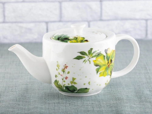 Чайный набор Green Line: чайник 1,3 л, чайные пары 2 штуки 250 мл, Plover