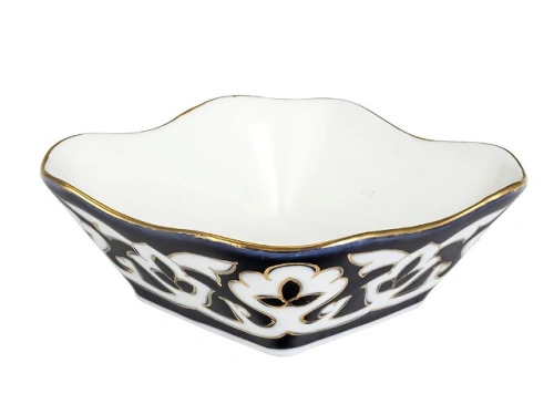 Салатница Пахта, Turon Porcelain, с золотом, диаметр 11 см