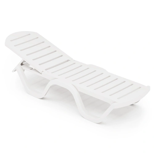 Шезлонг "Солярис" (белый), М8861 Альтернатива