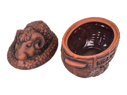 Набор супник 3.5 л + 4 горшка 0.6 л "Славянская Керамика", Баран