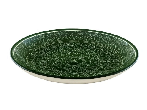 Набор чайный "Риштанская керамика", Зеленый, 9 предметов