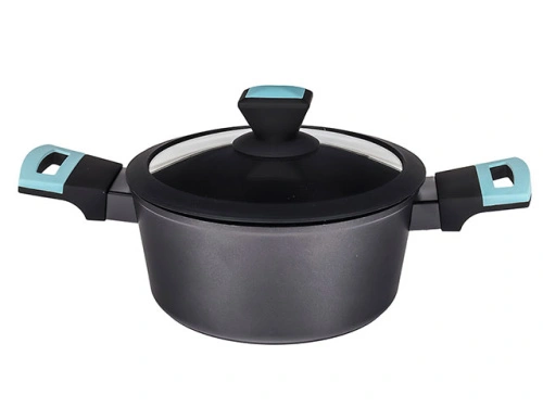 Кастрюля с антипригарным покрытием со стеклянной крышкой PLOVER, 20 см