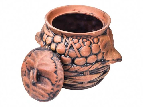 Набор супник 3.5 л + 4 горшка 0.6 л "Славянская Керамика", Свинка