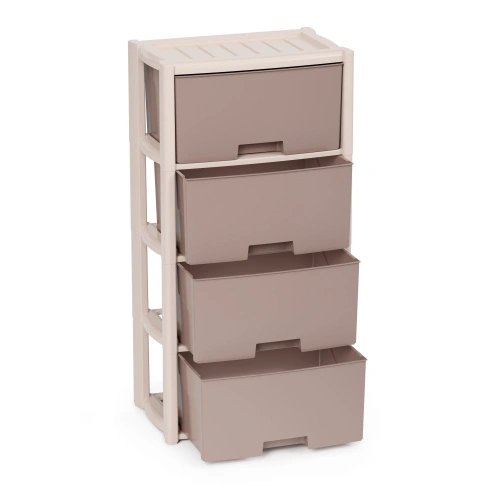 Комод "Колорит" на 4 секции, Альтернатива М7834, беж.