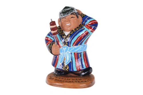 Фигурка керамическая "Мужчина с шампуром"