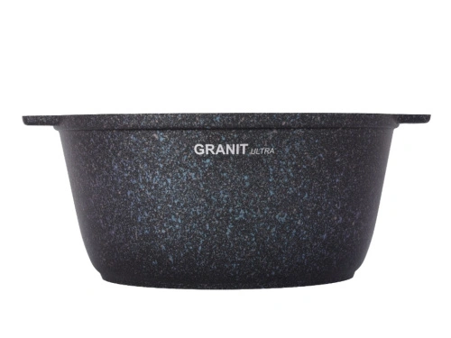 Кастрюля-жаровня 5 л с антипригарным покрытием со стеклянной крышкой, Kukmara (Granit Ultra Blue), жгг51а