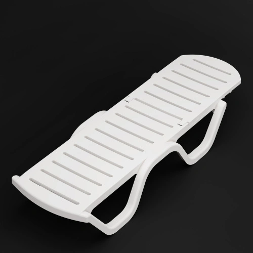 Шезлонг "Солярис" (белый), М8861 Альтернатива