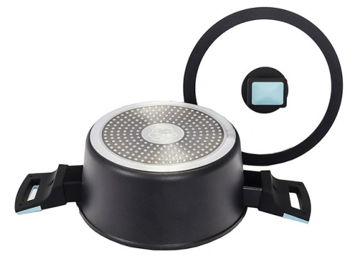 Кастрюля с антипригарным покрытием со стеклянной крышкой PLOVER, 20 см