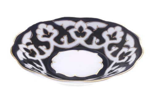 Тарелка "Пахта", рифленый край, Премиум, диаметр 13 см