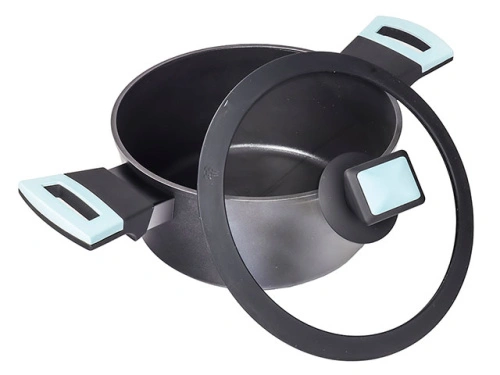 Кастрюля с антипригарным покрытием со стеклянной крышкой PLOVER, 20 см