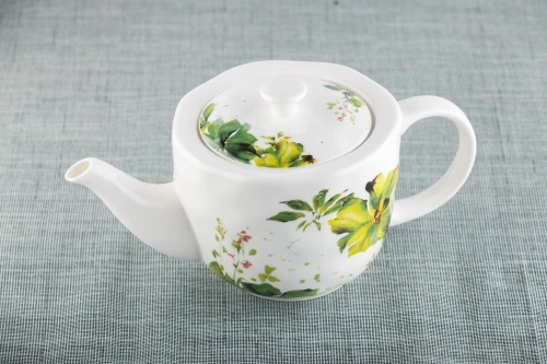 Чайный набор Green Line: чайник 1,3 л, чайные пары 2 штуки 250 мл, Plover