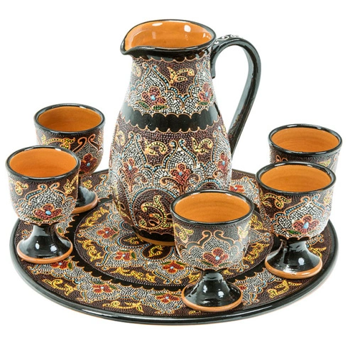 Набор молочный "Точечная роспись", 8 предметов 