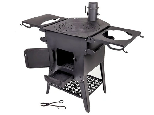 Печь варочно-отопительная "Бизон" Премиум, 45 см