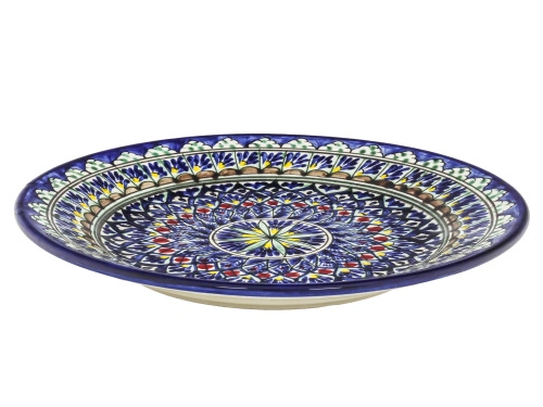 Тарелка "Риштан" плоская, диаметр 25 см