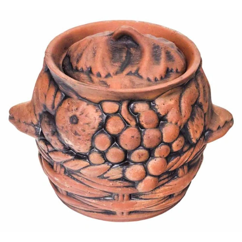 Набор супник 3.5 л + 4 горшка 0.6 л "Славянская Керамика", Свинка