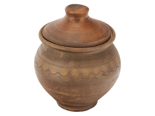 Горшок керамический с крышкой D=18cm