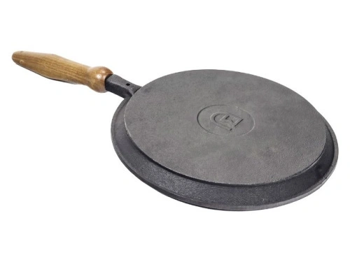 Сковорода чугунная блинная DAVR METALL, 24 см