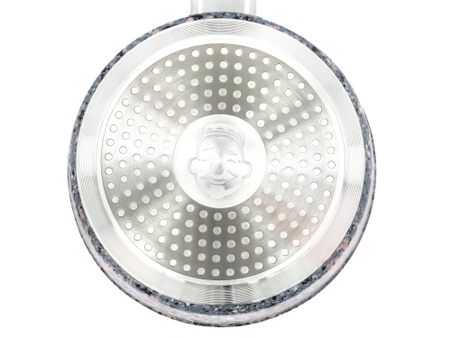 Ковш 1.6 л с антипригарным покрытием со стеклянной крышкой, 18 см, Granit, PLOVER