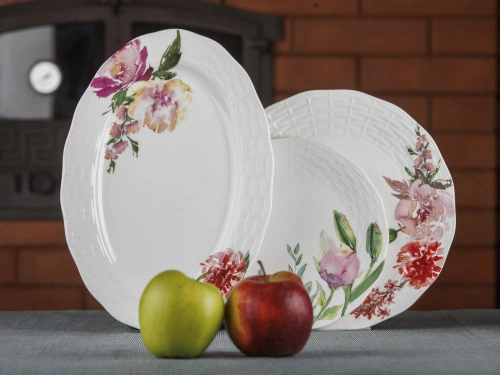 Блюдо для сервировки керамическое Flowers Line, PLOVER, 30 см
