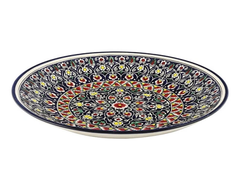 Блюдо Ляган "Риштанская керамика", Коракалам, Ø 42 см