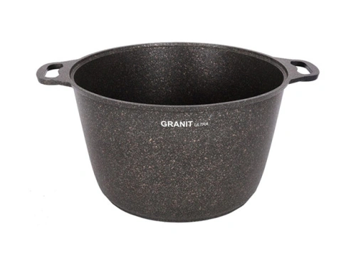 Кастрюля 10 л с антипригарным покрытием со стеклянной крышкой, Kukmara (Granit Ultra Original), кго102а