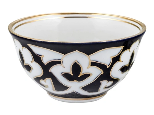 Пиала Пахта, Turon Porcelain, с золотом, Ø 10 см