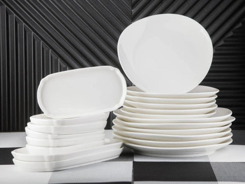 Набор фарфоровых тарелок "Лорен" 6 штук, PLOVER, 20 см