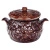 Набор супник 3 л + 4 горшка 0.6 л "Славянская Керамика", Весна, коричневый
