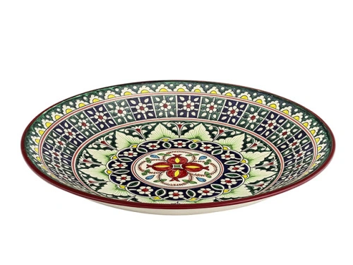 Блюдо Ляган "Риштанская керамика", Коракалам, Ø 42 см