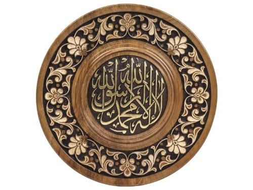 Деревянное панно, диаметр 20 см