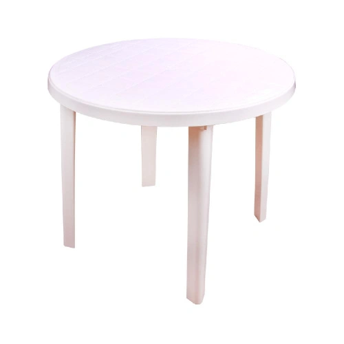 Стол садовый круглый Альтернатива М2664, (белый), 90х90х75