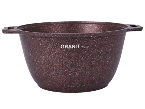 Кастрюля 3 л с антипригарным покрытием со стеклянной крышкой, Kukmara (Granit Ultra Red), кга32а
