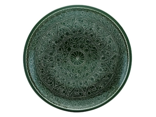 Набор чайный "Риштанская керамика", Зеленый, 9 предметов