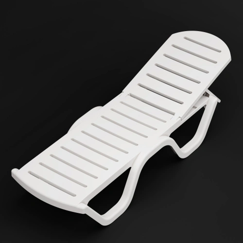 Шезлонг "Солярис" (белый), М8861 Альтернатива