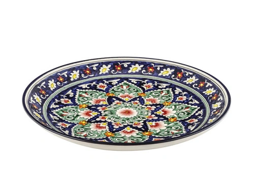 Блюдо Ляган "Риштанская керамика", Коракалам, Ø 32 см