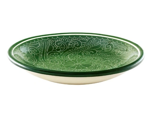 Набор чайный "Риштанская керамика", Зеленый, 9 предметов