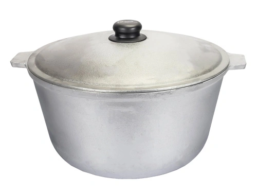 Котел алюминиевый с крышкой10 л (овальное дно) 