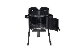 Печь под казан 12 л, с дверцей, толщина 2 мм