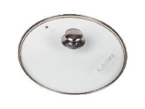 Стеклянная крышка 30 см с ручкой из нержавеющей стали, Kukmara, с30т112